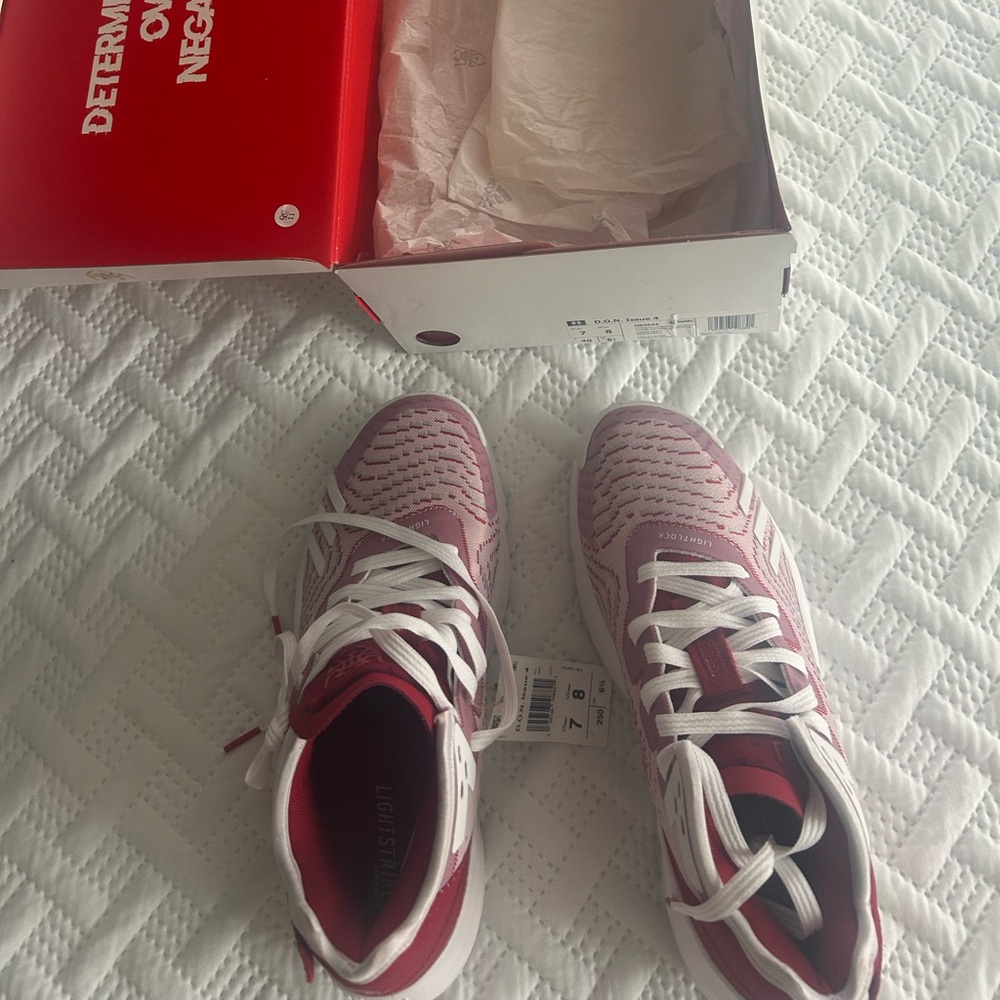 adidas D.O.N. Issue #4 Power Red Cloud White Men's Basketball Sneaker Lightlock